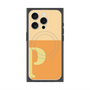 プレミアムスクエアケース with MagSafe［ オリジナル - initial two tone - P orange ］