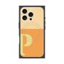 プレミアムスクエアケース with MagSafe［ オリジナル - initial two tone - P orange ］