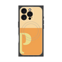 プレミアムスクエアケース with MagSafe［ オリジナル - initial two tone - P orange ］
