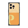 プレミアムスクエアケース with MagSafe［ オリジナル - initial two tone - P orange ］