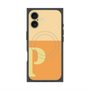 プレミアムスクエアケース with MagSafe［ オリジナル - initial two tone - P orange ］