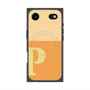 プレミアムスクエアケース with MagSafe［ オリジナル - initial two tone - P orange ］