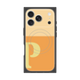 プレミアムスクエアケース with MagSafe［ オリジナル - initial two tone - P orange ］