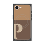 プレミアムスクエアケース with MagSafe［ オリジナル - initial two tone - P brown ］