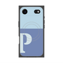 プレミアムスクエアケース with MagSafe［ オリジナル - initial two tone - P blue ］