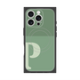 プレミアムスクエアケース with MagSafe［ オリジナル - initial two tone - P green ］