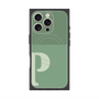 プレミアムスクエアケース with MagSafe［ オリジナル - initial two tone - P green ］