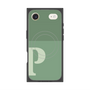 プレミアムスクエアケース with MagSafe［ オリジナル - initial two tone - P green ］