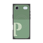 プレミアムスクエアケース with MagSafe［ オリジナル - initial two tone - P green ］