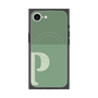 プレミアムスクエアケース with MagSafe［ オリジナル - initial two tone - P green ］