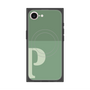 プレミアムスクエアケース with MagSafe［ オリジナル - initial two tone - P green ］
