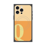 プレミアムスクエアケース with MagSafe［ オリジナル - initial two tone - Q orange ］