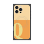 プレミアムスクエアケース with MagSafe［ オリジナル - initial two tone - Q orange ］