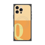 プレミアムスクエアケース with MagSafe［ オリジナル - initial two tone - Q orange ］