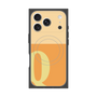 プレミアムスクエアケース with MagSafe［ オリジナル - initial two tone - Q orange ］