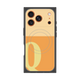 プレミアムスクエアケース with MagSafe［ オリジナル - initial two tone - Q orange ］