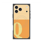 プレミアムスクエアケース with MagSafe［ オリジナル - initial two tone - Q orange ］