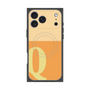 プレミアムスクエアケース with MagSafe［ オリジナル - initial two tone - Q orange ］