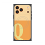 プレミアムスクエアケース with MagSafe［ オリジナル - initial two tone - Q orange ］