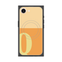 プレミアムスクエアケース with MagSafe［ オリジナル - initial two tone - Q orange ］