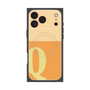 プレミアムスクエアケース with MagSafe［ オリジナル - initial two tone - Q orange ］
