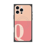 プレミアムスクエアケース with MagSafe［ オリジナル - initial two tone - Q pink ］