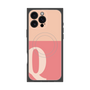 プレミアムスクエアケース with MagSafe［ オリジナル - initial two tone - Q pink ］