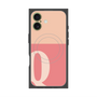 プレミアムスクエアケース with MagSafe［ オリジナル - initial two tone - Q pink ］