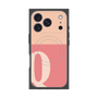 プレミアムスクエアケース with MagSafe［ オリジナル - initial two tone - Q pink ］