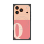 プレミアムスクエアケース with MagSafe［ オリジナル - initial two tone - Q pink ］