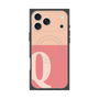 プレミアムスクエアケース with MagSafe［ オリジナル - initial two tone - Q pink ］