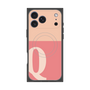 プレミアムスクエアケース with MagSafe［ オリジナル - initial two tone - Q pink ］