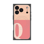 プレミアムスクエアケース with MagSafe［ オリジナル - initial two tone - Q pink ］