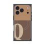 プレミアムスクエアケース with MagSafe［ オリジナル - initial two tone - Q brown ］