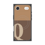 プレミアムスクエアケース with MagSafe［ オリジナル - initial two tone - Q brown ］