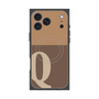 プレミアムスクエアケース with MagSafe［ オリジナル - initial two tone - Q brown ］