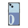 プレミアムスクエアケース with MagSafe［ オリジナル - initial two tone - Q blue ］