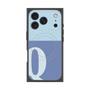 プレミアムスクエアケース with MagSafe［ オリジナル - initial two tone - Q blue ］