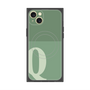 プレミアムスクエアケース with MagSafe［ オリジナル - initial two tone - Q green ］