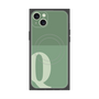 プレミアムスクエアケース with MagSafe［ オリジナル - initial two tone - Q green ］