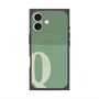 プレミアムスクエアケース with MagSafe［ オリジナル - initial two tone - Q green ］