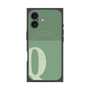 プレミアムスクエアケース with MagSafe［ オリジナル - initial two tone - Q green ］