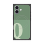 プレミアムスクエアケース with MagSafe［ オリジナル - initial two tone - Q green ］