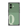 プレミアムスクエアケース with MagSafe［ オリジナル - initial two tone - Q green ］