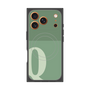 プレミアムスクエアケース with MagSafe［ オリジナル - initial two tone - Q green ］