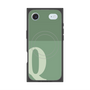 プレミアムスクエアケース with MagSafe［ オリジナル - initial two tone - Q green ］