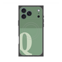 プレミアムスクエアケース with MagSafe［ オリジナル - initial two tone - Q green ］