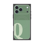 プレミアムスクエアケース with MagSafe［ オリジナル - initial two tone - Q green ］