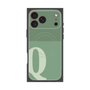 プレミアムスクエアケース with MagSafe［ オリジナル - initial two tone - Q green ］