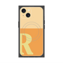 プレミアムスクエアケース with MagSafe［ オリジナル - initial two tone - R orange ］